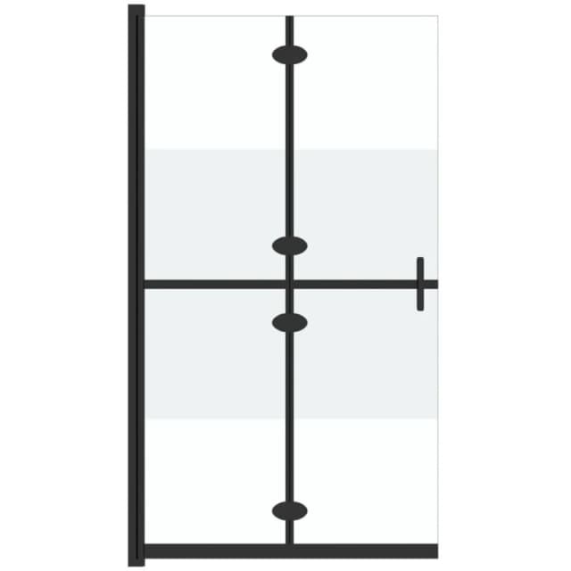 VIDAXL Vidaxl - Foldable Walk-in Shower Wall Half Frosted esg Glass 120x190cm 8720286640258