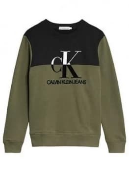 Calvin Klein Jeans Monogram Colourblock Sweat