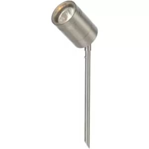 Lucide Lighting - Lucide arne-led - Spike Garden Spotlight Outdoor - Ø6,3cm - LED - GU10 - 1x5W 2700K - IP44 - Satin Chrome