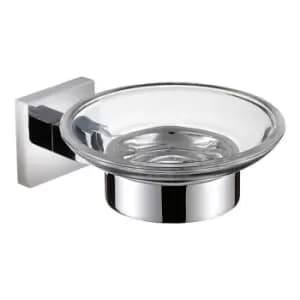 Square Chrome Wall Mounted Soap Dish - sq-dish-c - Bristan
