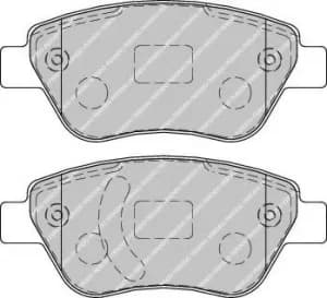 Ferodo FDB1920 Brake Pad Set Front Axle Premier Car