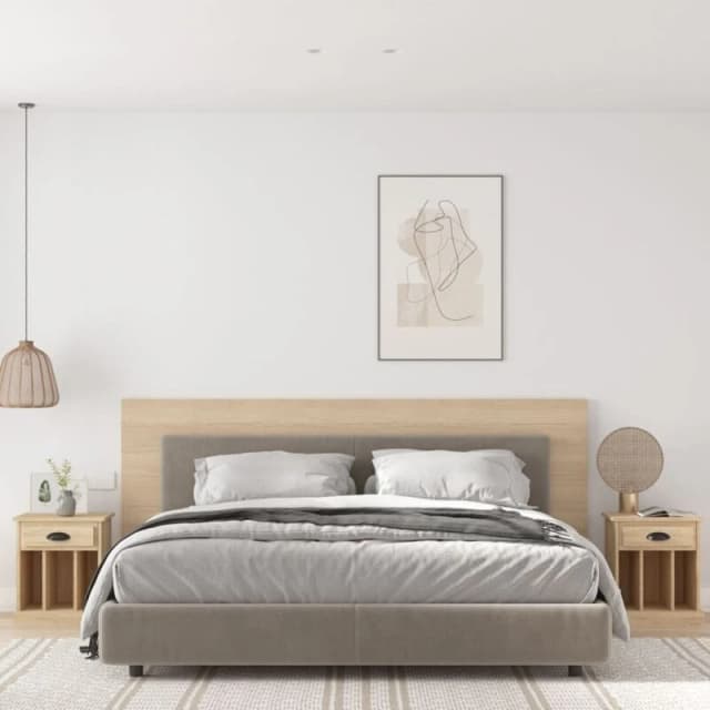 VIDAXL Bedside Cabinets 2 pcs Sonoma Oak 43x36x50cm Vidaxl 8720845792411