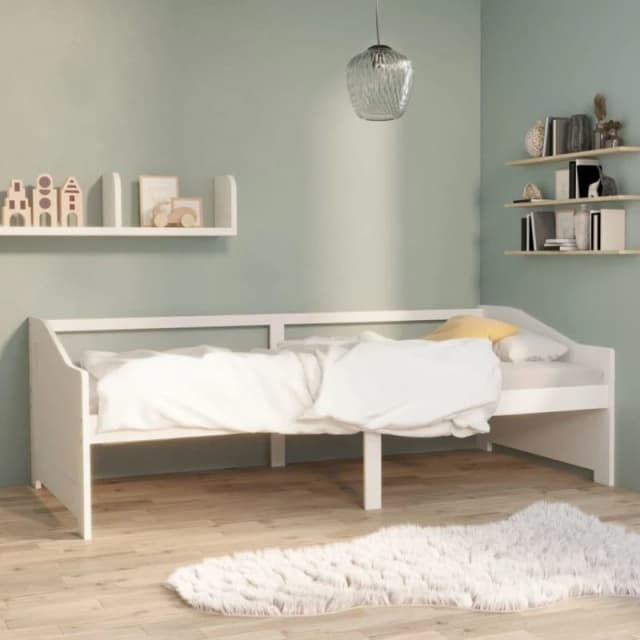 MINKUROW 3-Seater Day Bed without Mattress White 90x200cm vidaXL YX322165