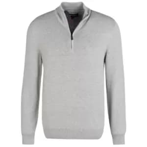 Barbour Mens Avoch Half Zip Grey Marl XXL