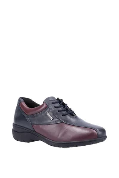 Cotswold 'Salford 2' Leather Lace Ladies Shoes Navy