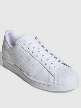 adidas Originals Superstar - White/White, Size 3, Women
