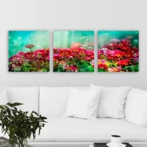 P244449 Multicolor Decorative Canvas Painting (3 Pieces)