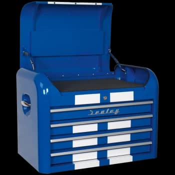 Sealey Premier Retro Style 4 Drawer Tool Chest Blue / White