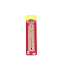 Brannan Short Wall Thermometer Wood