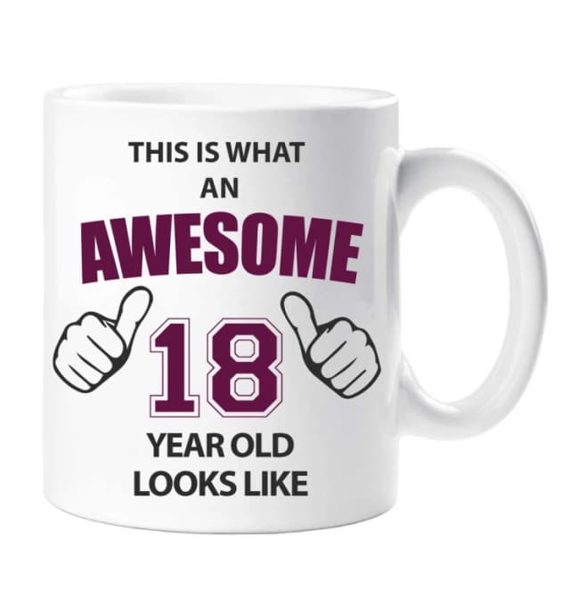 60 SECOND MAKEOVER Awesome 18 Year Old Mug White unisex