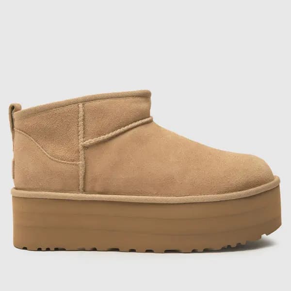 UGG classic ultra mini platform boots in sand Sand UK 7 (EU 40)
