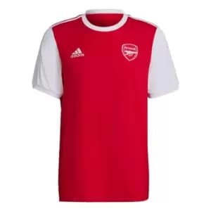 adidas Arsenal 3-Stripes T-Shirt Mens - Red