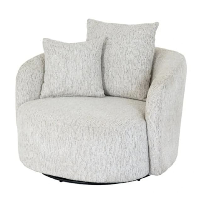 Hill Interiors Sorelle Swivel Armchair With Contemporary Upholstery