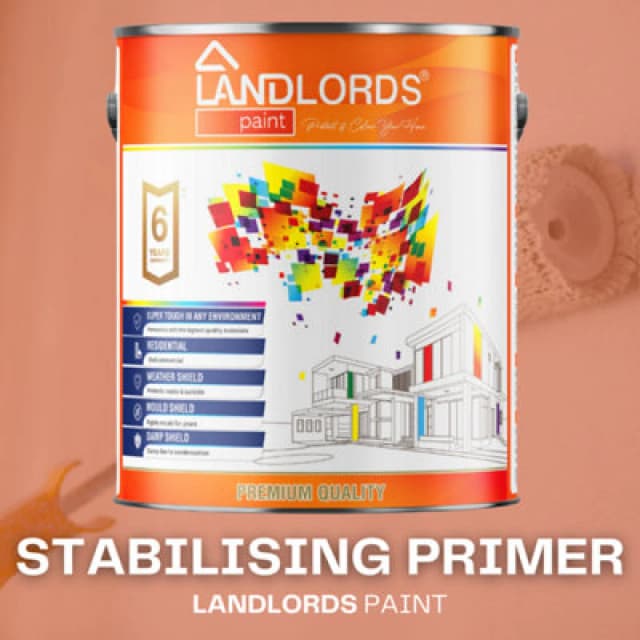 Landlords Paint - Stabilising Primer - Prepares & Stabilises Surfaces Before Painting - Clear - 5L