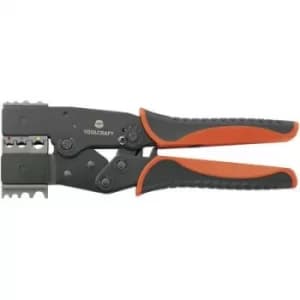 TOOLCRAFT 2-i-1 818644 Crimper Insulated blade terminals, Cable lugs, Butt connectors