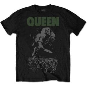 Queen - News of the World 40th Full Cover Unisex Large T-Shirt - Black