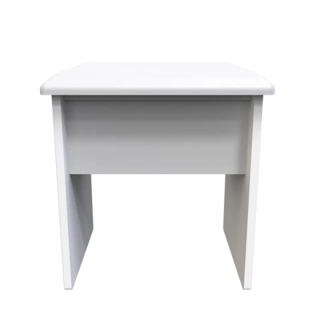 Turin Stool In Grey Gloss & White (Ready Assembled)