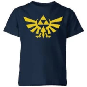 Nintendo The Legend Of Zelda Hyrule Kid's T-Shirt - Navy - 11-12 Years