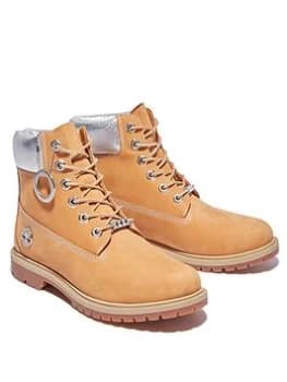 Timberland 6" Glitter Cupsole Ankle Boot - Wheat, Wheat, Size 4, Women