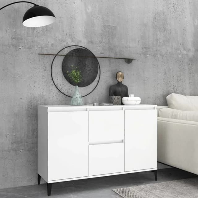 VIDAXL Sideboard White 104x35x70cm Engineered Wood Vidaxl 8720286359211