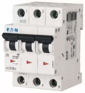 Eaton xEffect 10A MCB Mini Circuit Breaker3P Curve C, Breaking Capacity 10 kA