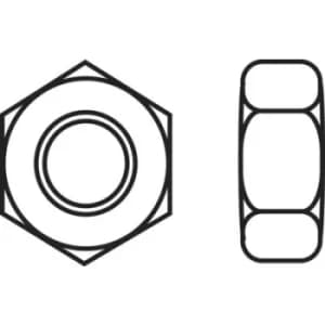 TOOLCRAFT 830405 Hexagonal nuts M2.5 DIN 934 Plastic 10 pc(s)