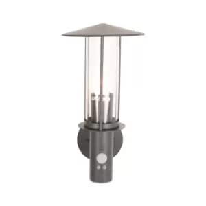 Dark Grey Metal Chimney Sensor Outdoor Wall Light