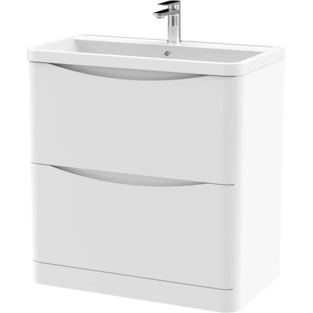 Nuie 800 F/s 2-Drawer Unit & Polymarble Basin