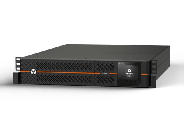Vertiv EDGE 1ph UPS 1.5 kVA input IEC60320 C14 inlet 2U output - 230V output socket groups - 6C13 EDGE-1500IRT2UXL