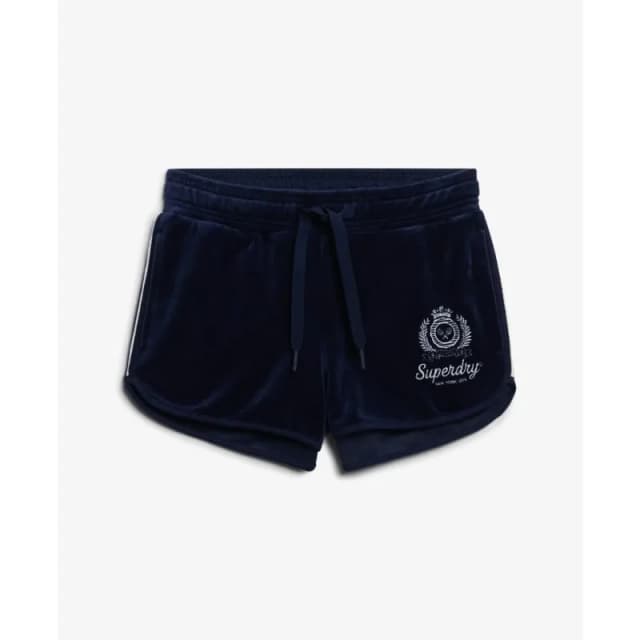 Superdry Velvet shorts For Her Superdry Country Club Bleu Female M