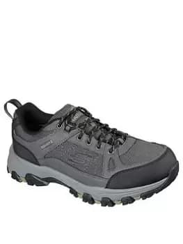 Skechers Selmen Waterproof Lace Up Outdoor Toe Cap Shoe, Charcoal, Size 10, Men