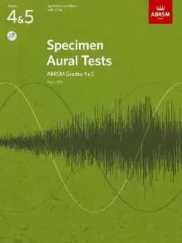 Specimen Aural Tests, Grades 4 & 5 with 2 CDs by ABRSM