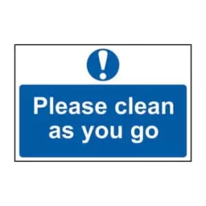 Please Clean As You Go - PVC (300 x 200mm)