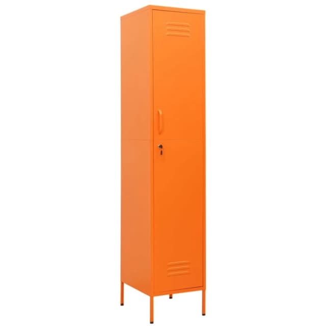 VIDAXL Locker Cabinet Orange 35x46x180cm Steel Vidaxl 8720286565674