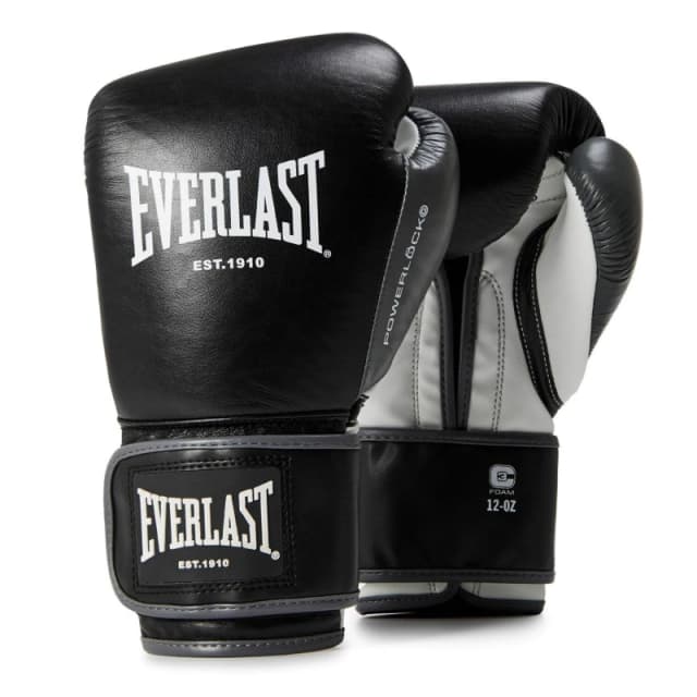 Everlast Powerlock OG Advanced Training Glove Hook & Loop Black unisex 10oz