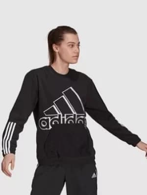 adidas Brand Love Sweat, Black Size XL Women