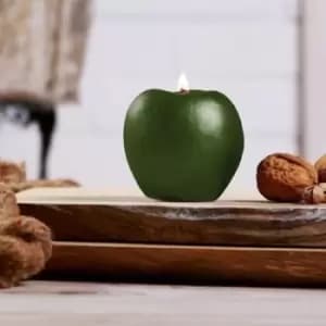 Apple Candle – Dark Green