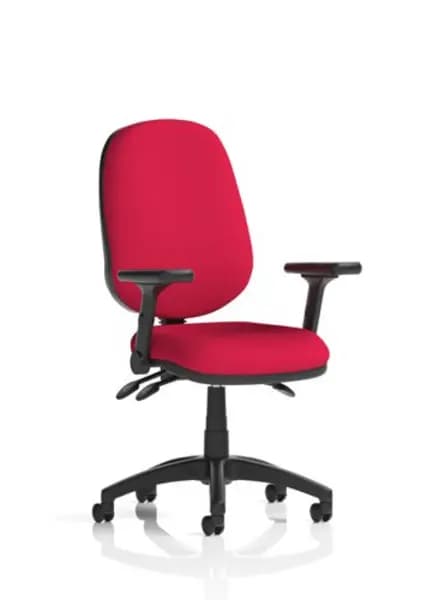 Eclipse Eclipse Plus III Lever Task Operator Chair Bespoke Colour Bergamot Cherry With Height Adjustable And Folding Arms KCUP1756