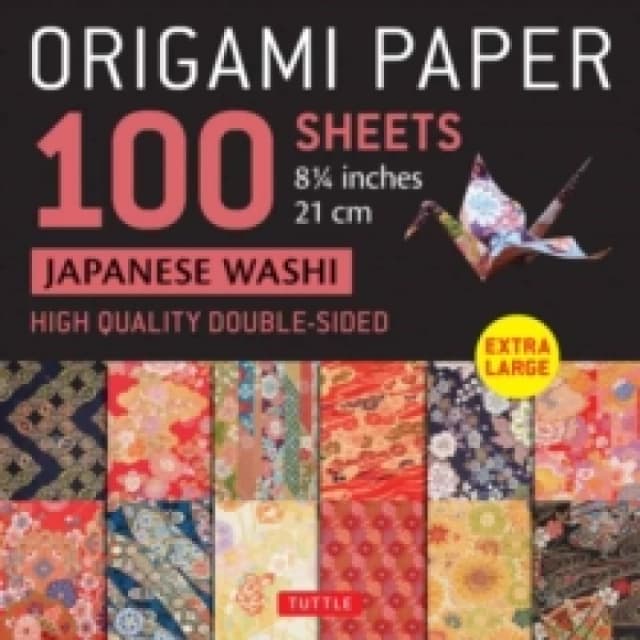 Origami Paper 100 sheets Japanese Washi 8 1/4" (21 cm) : Extra Large Double-Sided Origami Sheets Printed with 12 Different Designs (Instructions for 5