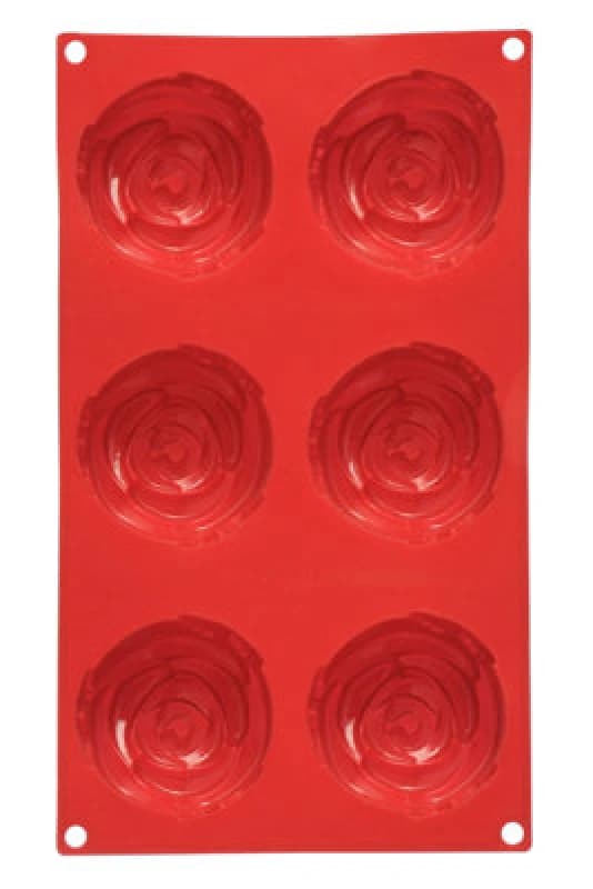 Premier Housewares 6 Rose Red Cake Mould Red