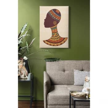 Kanvas Tablo (50 x 70) - 213 Multicolor Decorative Canvas Painting