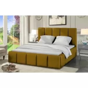 Lurita Bed Double Plush Velvet Mustard