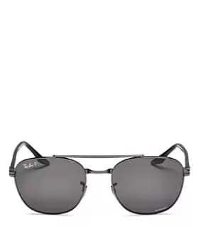 Ray-Ban Womens Polarized Square Sunglasses, 55mm