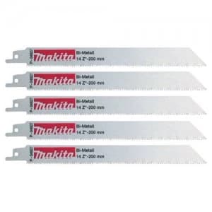Makita Specialized Reciprocating Saw Blades 200mm Pack of 5