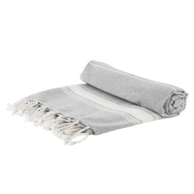 Nicola Spring Turkish Cotton Bath Towel - 170 X 90Cm - Grey
