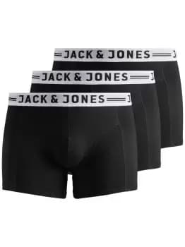 JACK & JONES 3-pack Basic Plus Size Trunks Men Black