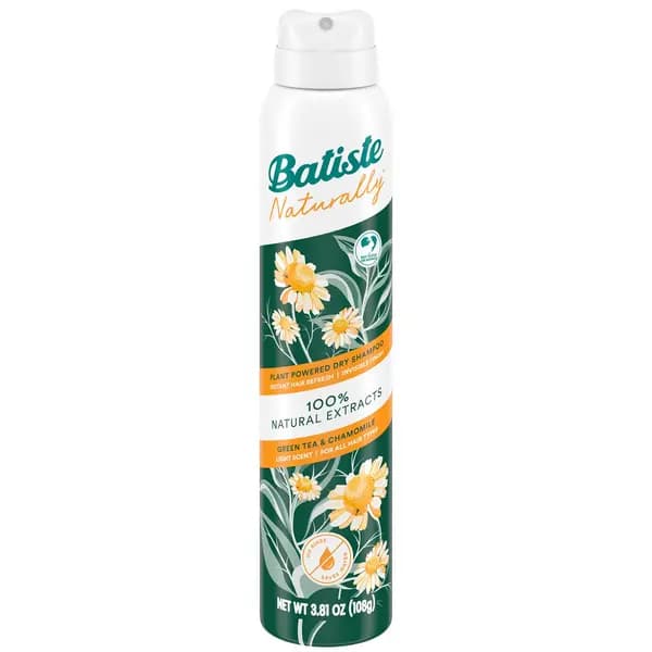 Batiste Naturally Green Tea & Chamomile Dry Shampoo 200ml