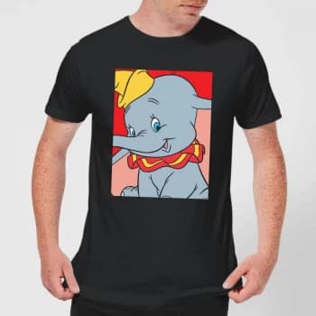 Disney Dumbo Portrait Mens T-Shirt - Black - 3XL - Black