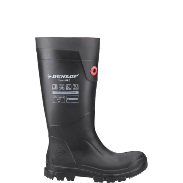 Dunlop TerraPro Full Safety Wellington Black