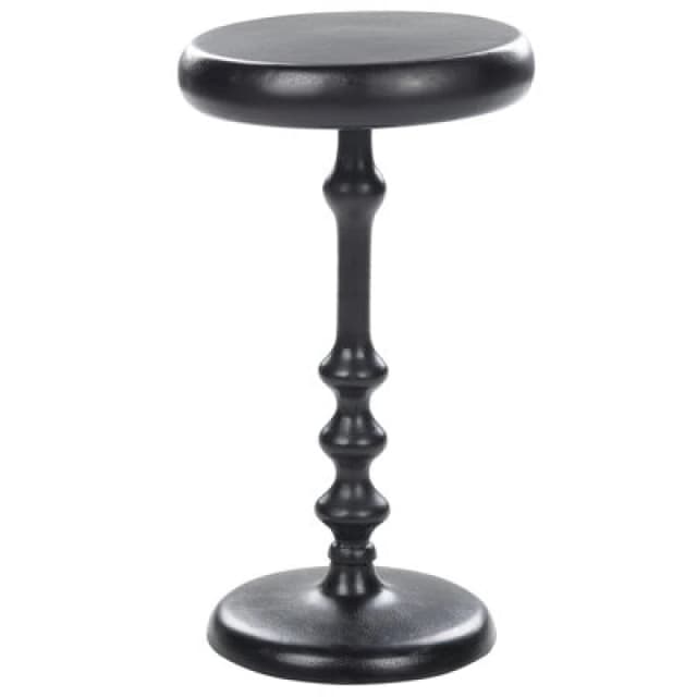 Beliani Side Table Atapo Metal Black